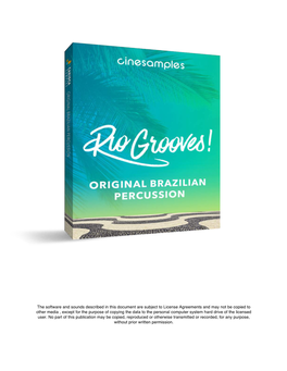 Rio Grooves! Manual