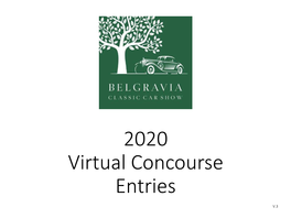 2020 Virtual Concourse Entries