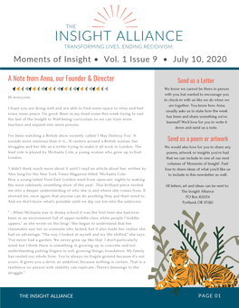 Moments of Insight, Volume 1, Issue 9