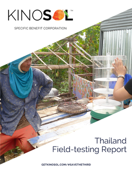 Solar Dehydration in Thailand