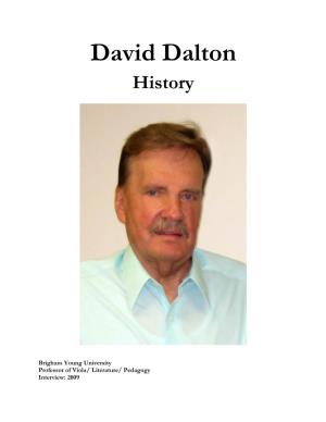 David Dalton History