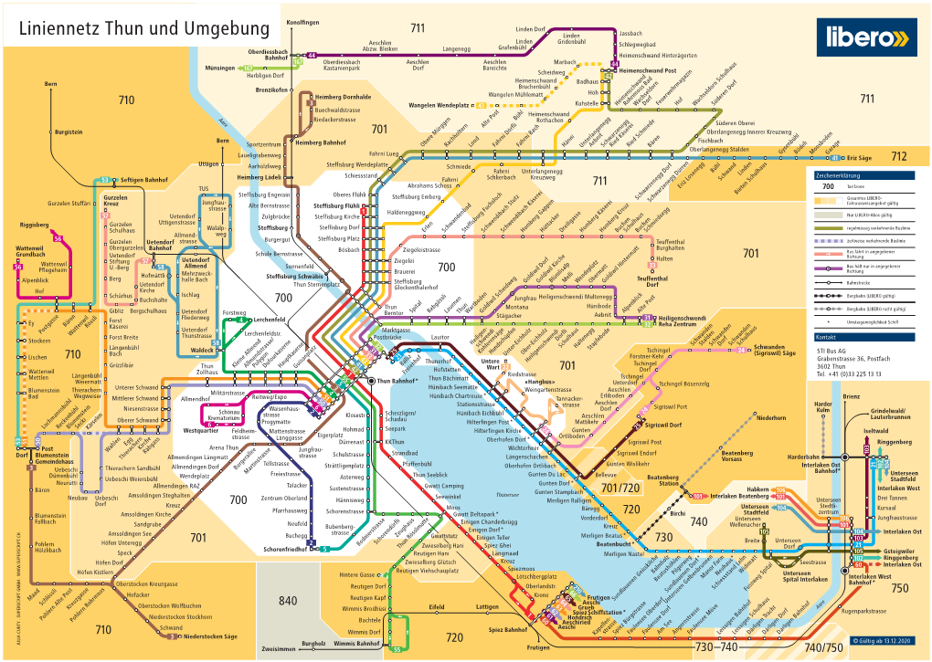 Liniennetz Libero Thun Und Umgebung