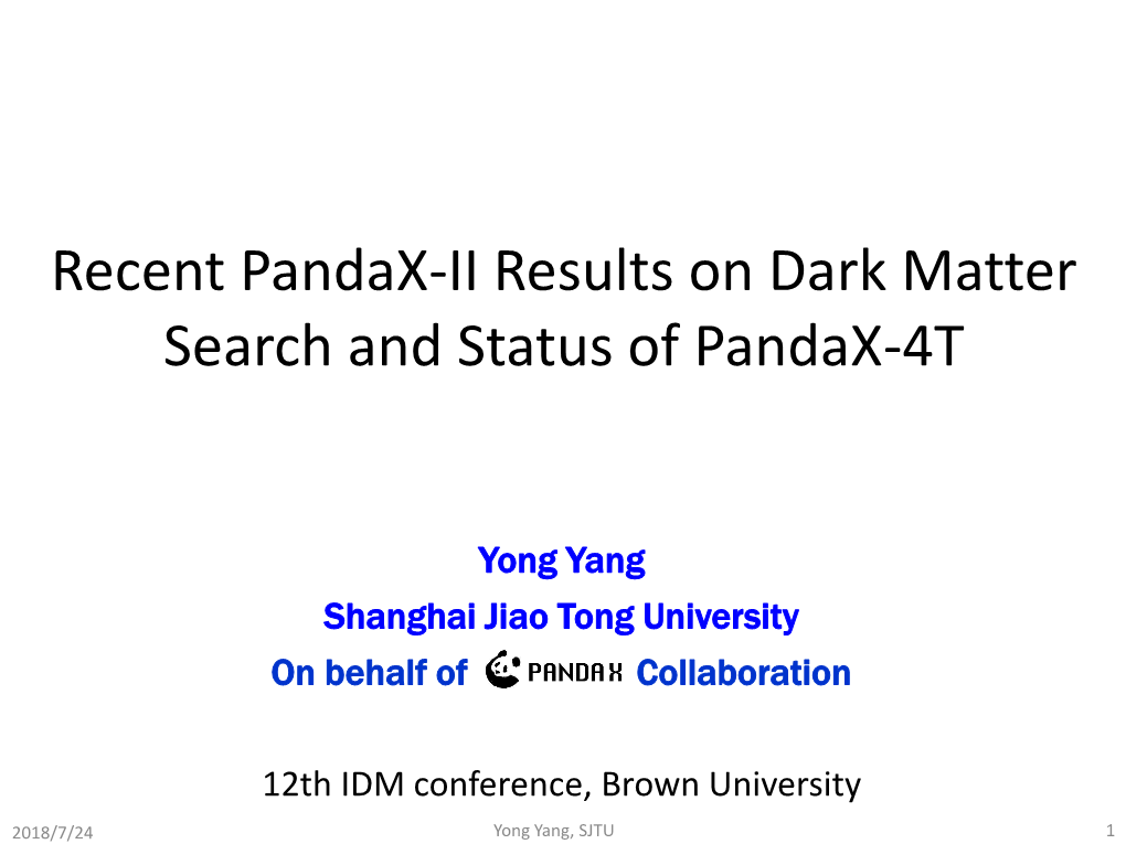 Recent Pandax-II Results on Dark Matter Search and Status of Pandax-4T