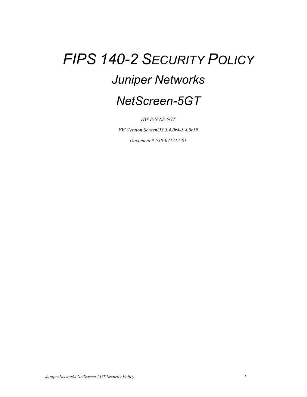 Security Policy, Netscreen-5GT