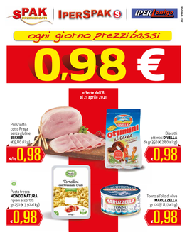 Offerte Dall'8 Al 21 Aprile 2021