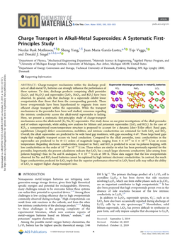 Charge Transport in Alkali-Metal Superoxides