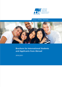 Brochure for International Students and Applicants from Abroad 2010