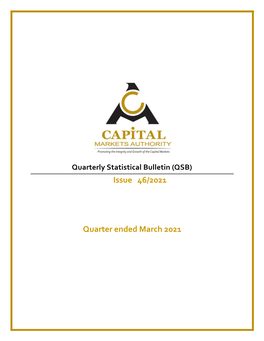 Issue 46/2021 Quarter Ended March 2021