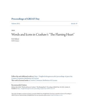 Words and Icons in Crashaw's “The Flaming Heart”