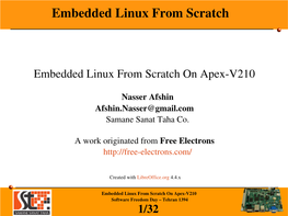 Embedded Linux from Scratch on Apexv210