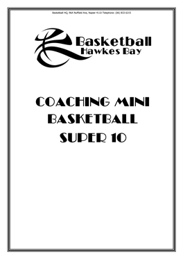 Coaching Mini Basketball Super 10