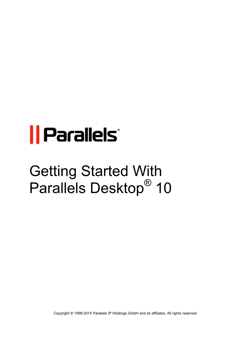 Getting Started with Parallels Desktop 10