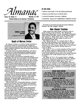 Almanac, 11/13/73, Vol. 20, No. 12