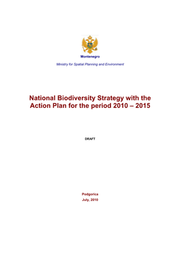 CBD Strategy and Action Plan