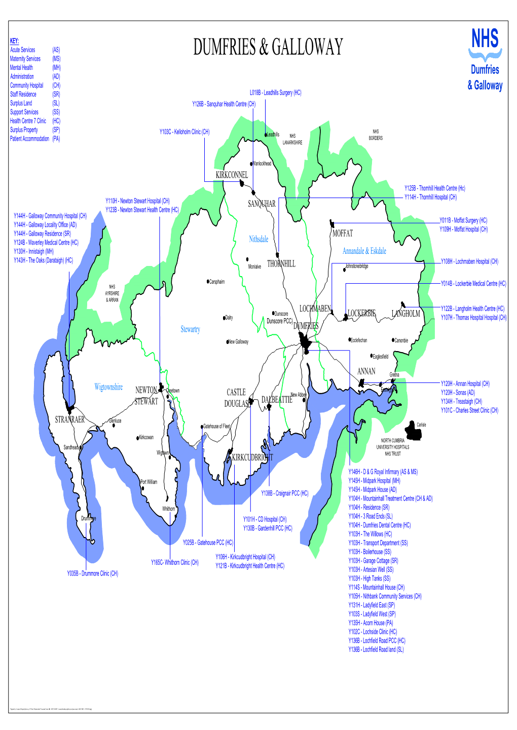 Location Map for the Properties