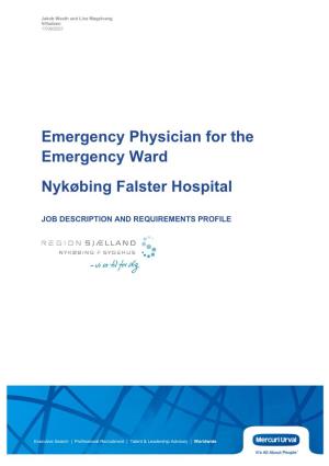 Emergency Physician for the Emergency Ward Nykøbing Falster Hospital