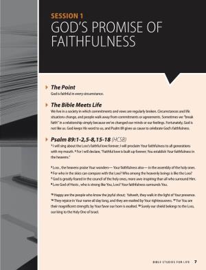 God's Promise of Faithfulness