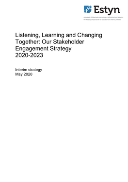 Stakeholder Engagement Strategy 2020-2023