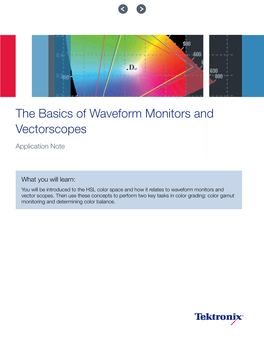 The Basics of Waveform Monitors and Vectorscopes