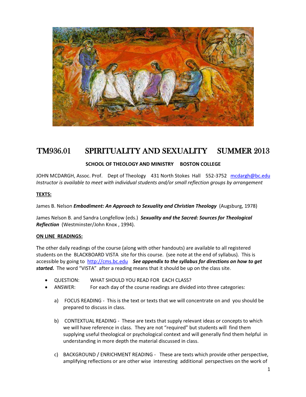 Tm936.01 Spirituality and Sexuality Summer 2013