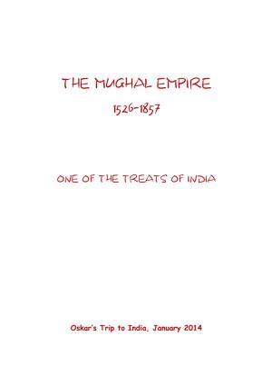 The Mughal Empire 1526-1857