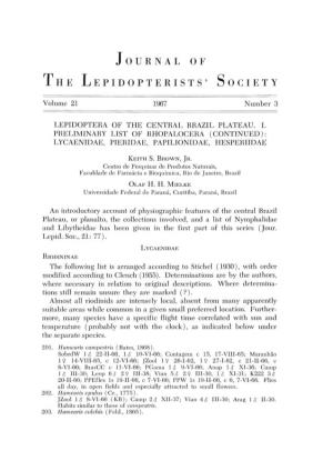 Journal of the Lepidopterists' Society 147