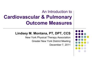 Cardiovascular & Pulmonary Outcome Measures