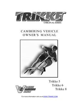 Trikke Owner's Manual