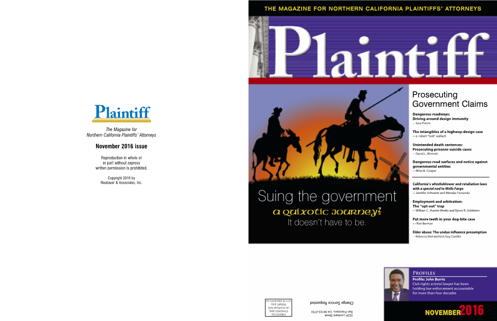 November 2016 Plaintiff Magazine