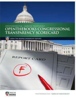 Openthebooks Congressional Transparency Scorecard