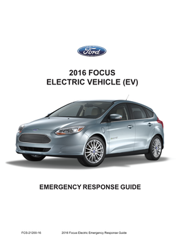 2016 Focus Electric Vehicle (Ev)