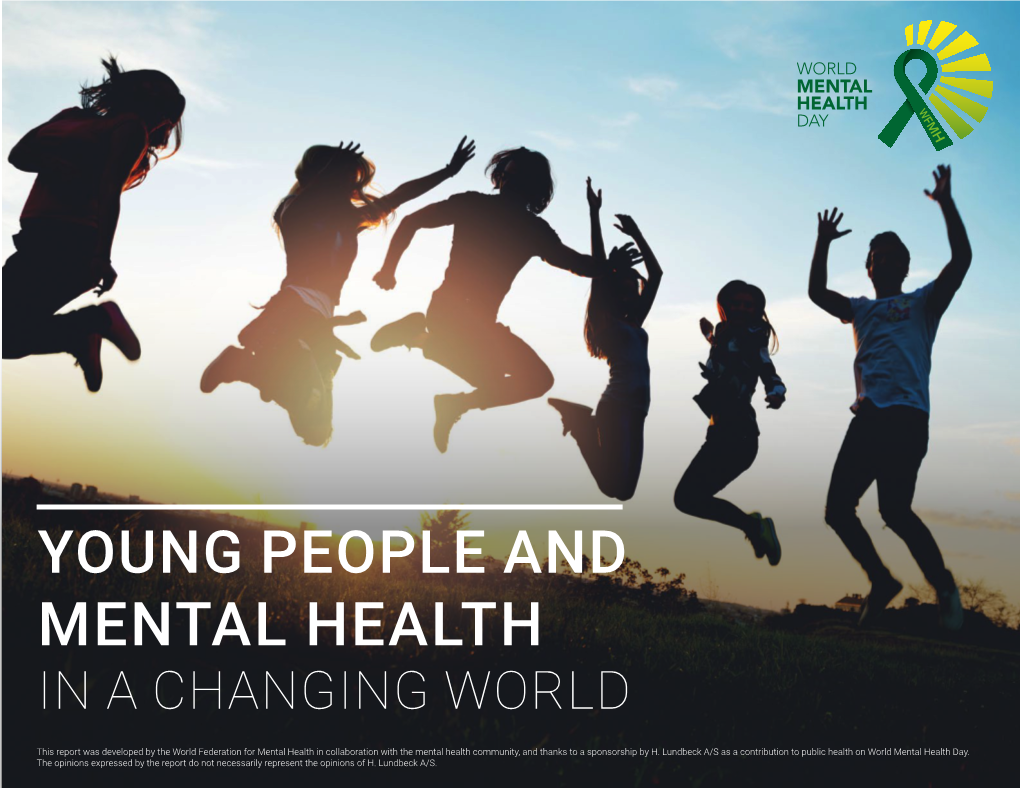 Young People and Mental Health in a Changing World