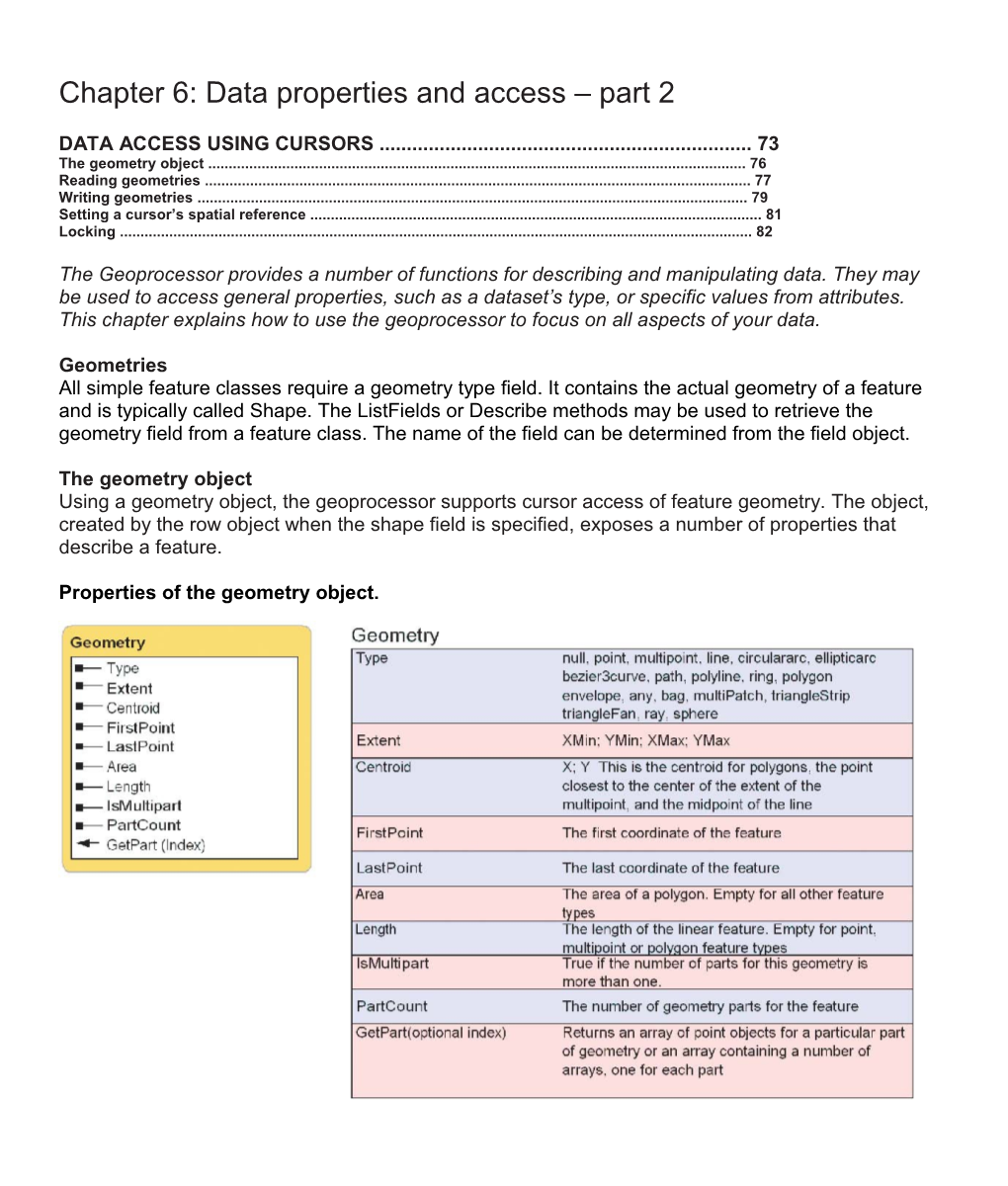 Chapter 6: Data Properties and Access Part 2