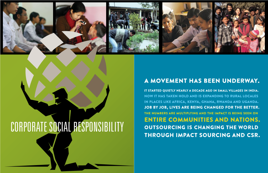 Corporate Social Responsibility Outsourcing Is Changing the World Through Impact Sourcing and CSR