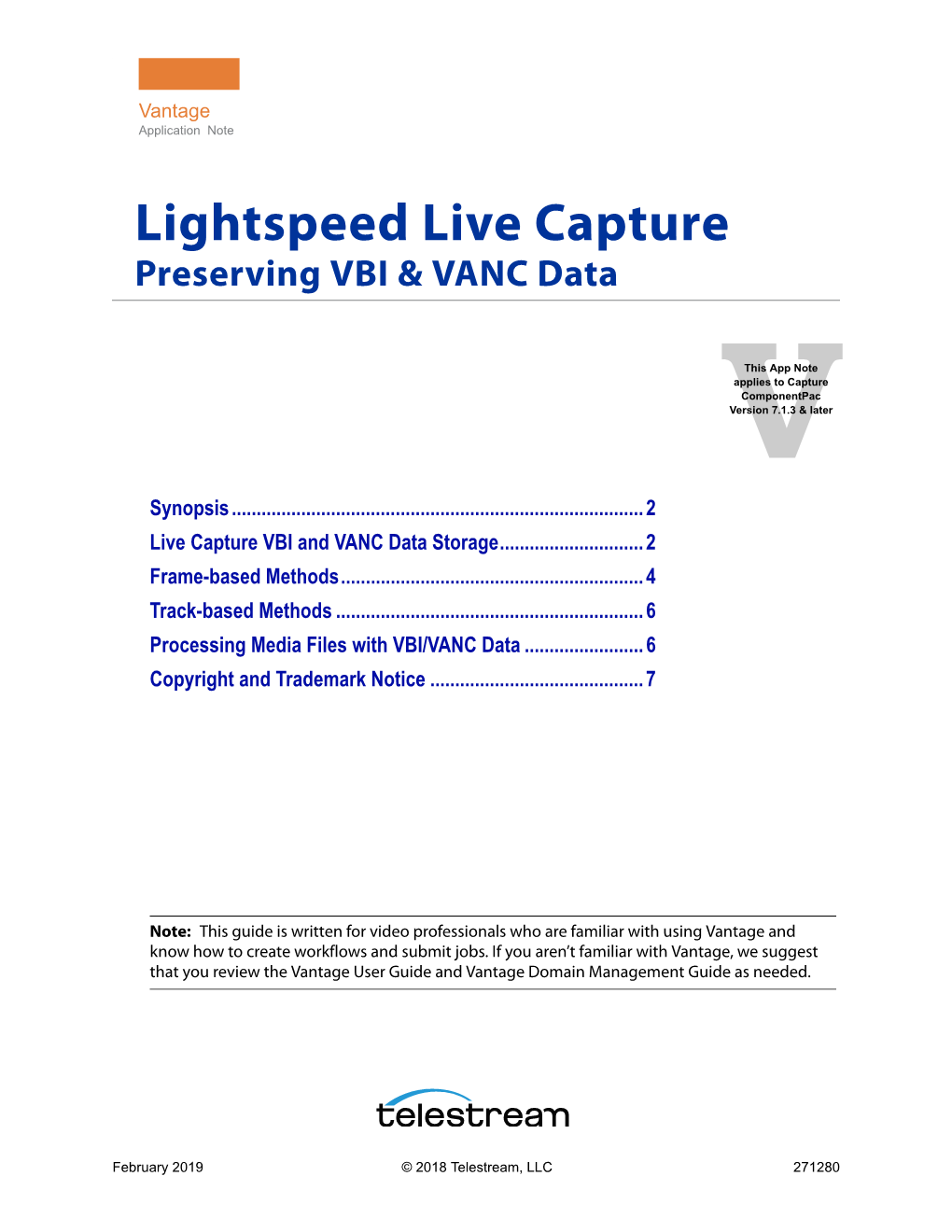 Preserving VBI and VANC Data in Lightspeed Live Capture