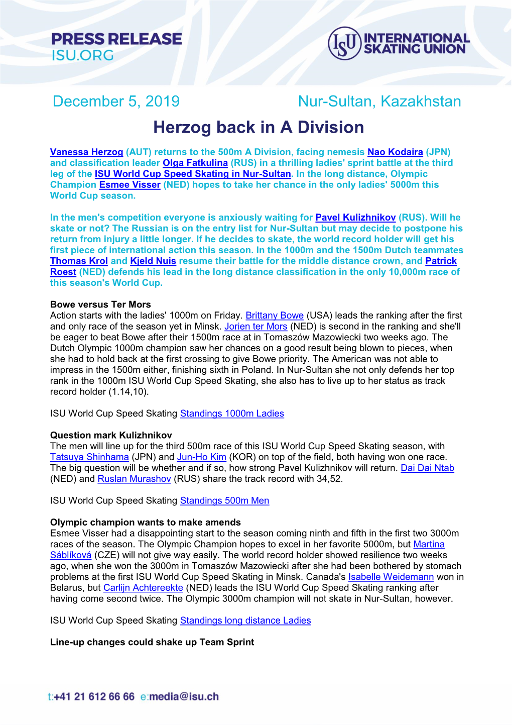 Herzog Back in a Division