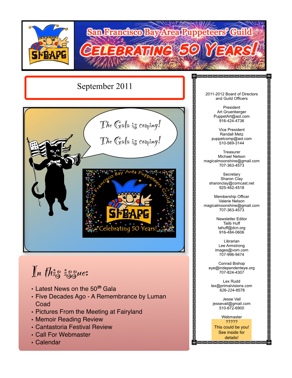 1109 SFBAPG Newsletter