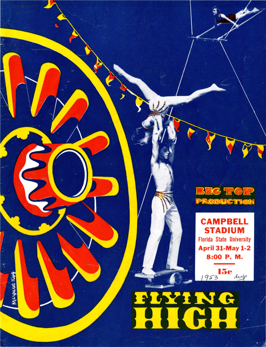 Flying High Circus Program, 1953