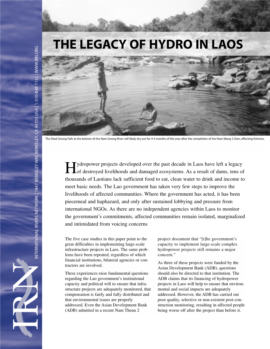 The Legacy of Hydro in Laos
