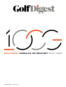 Golf Digest America's 100 Greatest 2019 / 2020