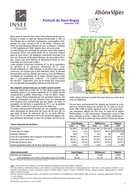 Portrait Du Haut Bugey Septembre 2007