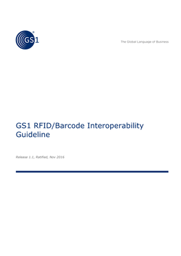 GS1 RFID/Barcode Interoperability Guideline