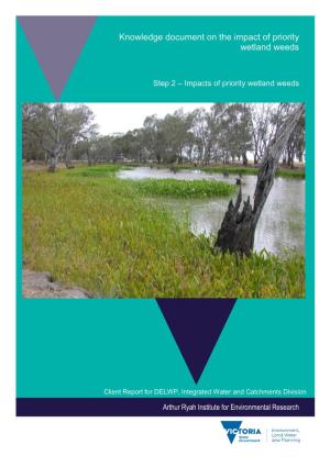 Knowledge Document on the Impact of Priority Wetland Weeds