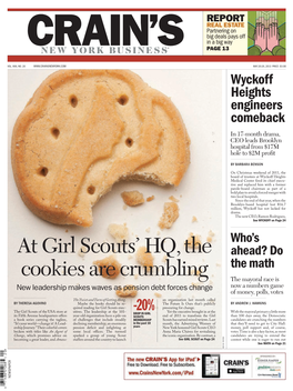 At Girl Scouts' HQ, the Cookies Are Crumbling