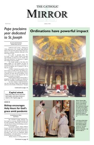 Pope Proclaims Year Dedicated to St. Joseph