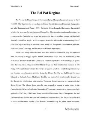 The Pol Pot Regime