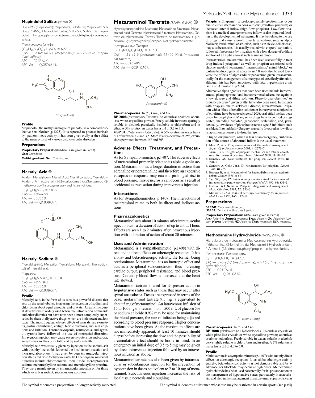 Metaraminol Tartrate(BANM, Rinnm) ⊗