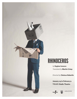 Ionesco on Rhinoceros About Martin Crimp