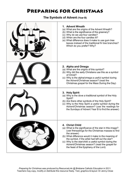 The Symbols of Advent (Year B)