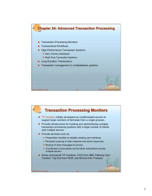 Transaction Processing Monitors